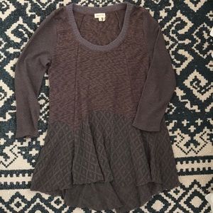 Gray/Brown Anthropologie Sweater
